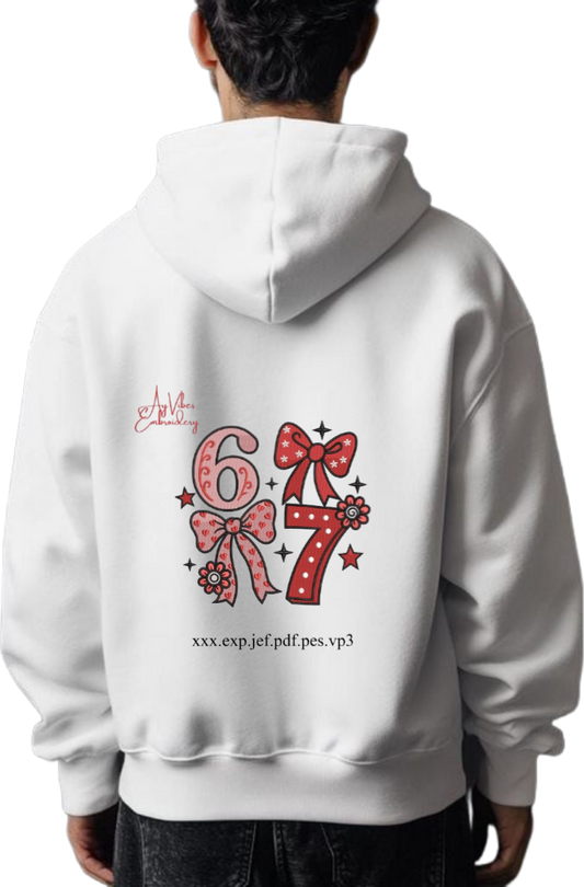 designs 67 Oversize Hoodie White Back 1