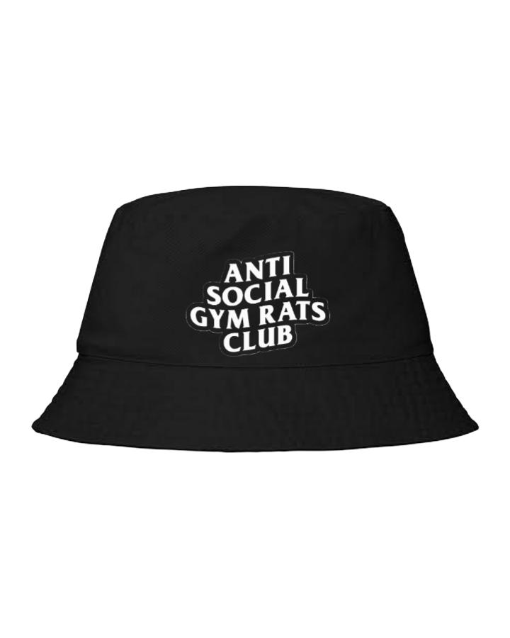workout gym pilates Bucket hat Fishman hat cap Black 1