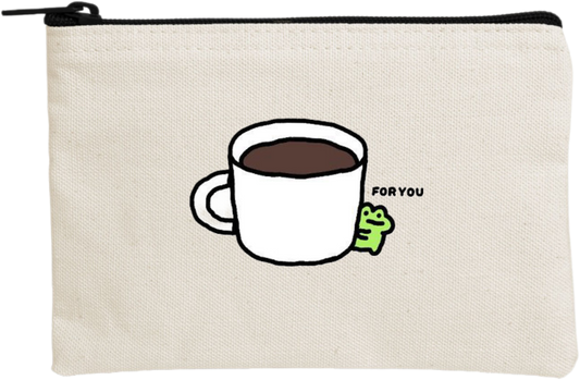 Frog wallet pencil case Beige 1