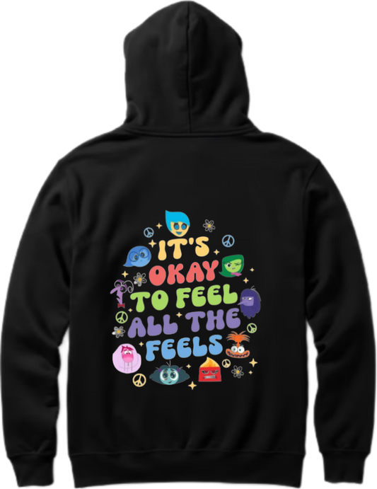 frog Oversize Hoodie Black Back 1