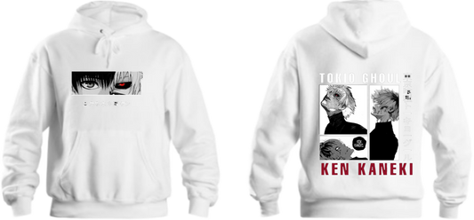 okyo Ghoul One Size hoodie White Back 1