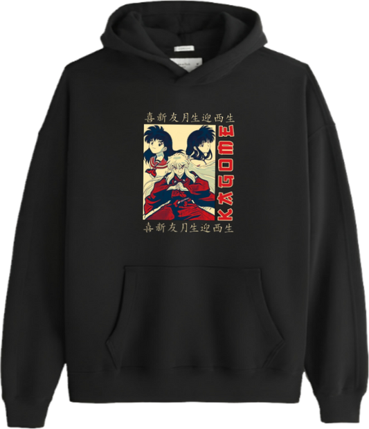 Inuyasha One Size hoodie Black 1