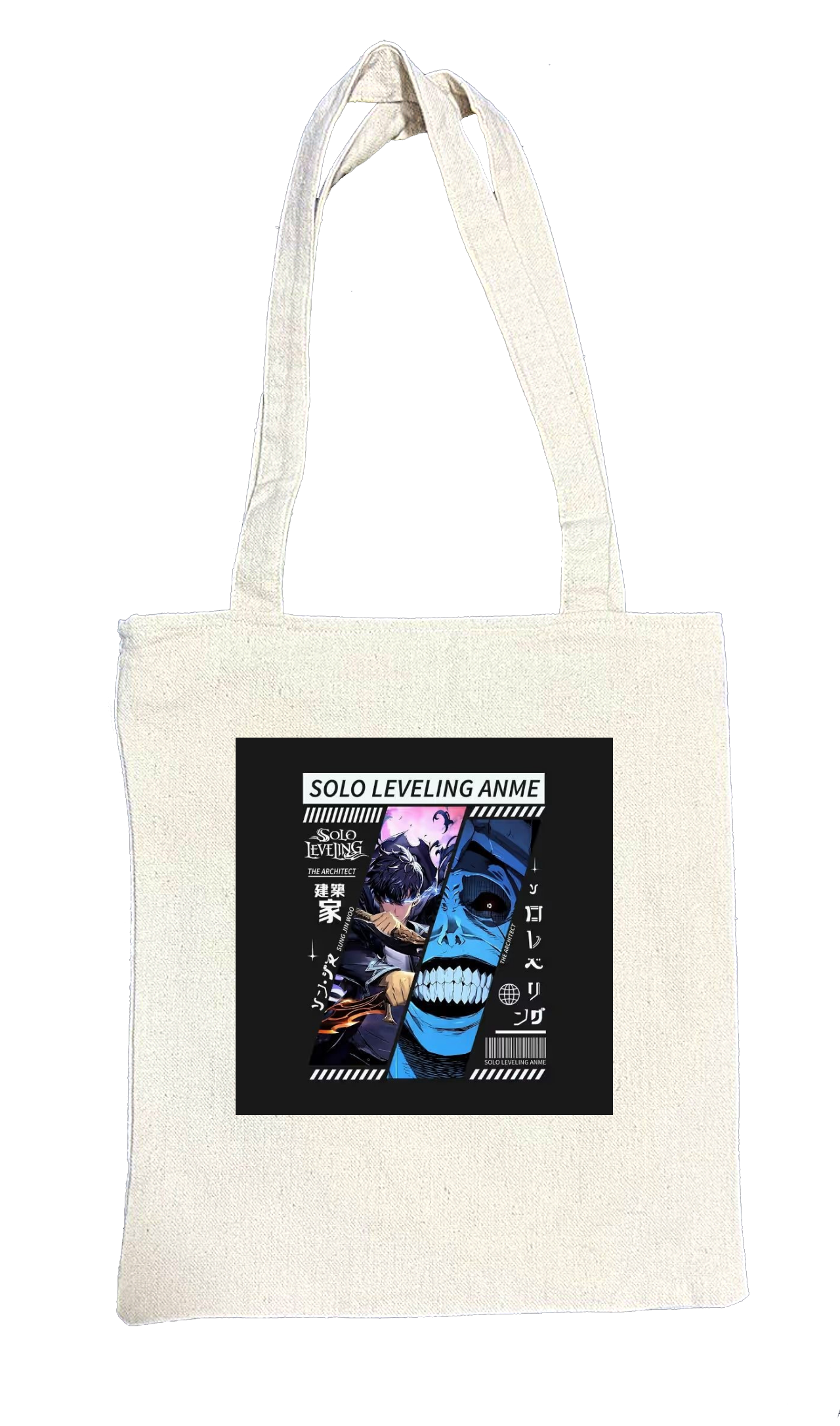 Solo Leveling tote bag beige 1