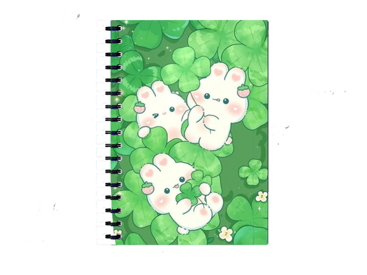 Kawaii Chibi Bunnies Notebook A5 1