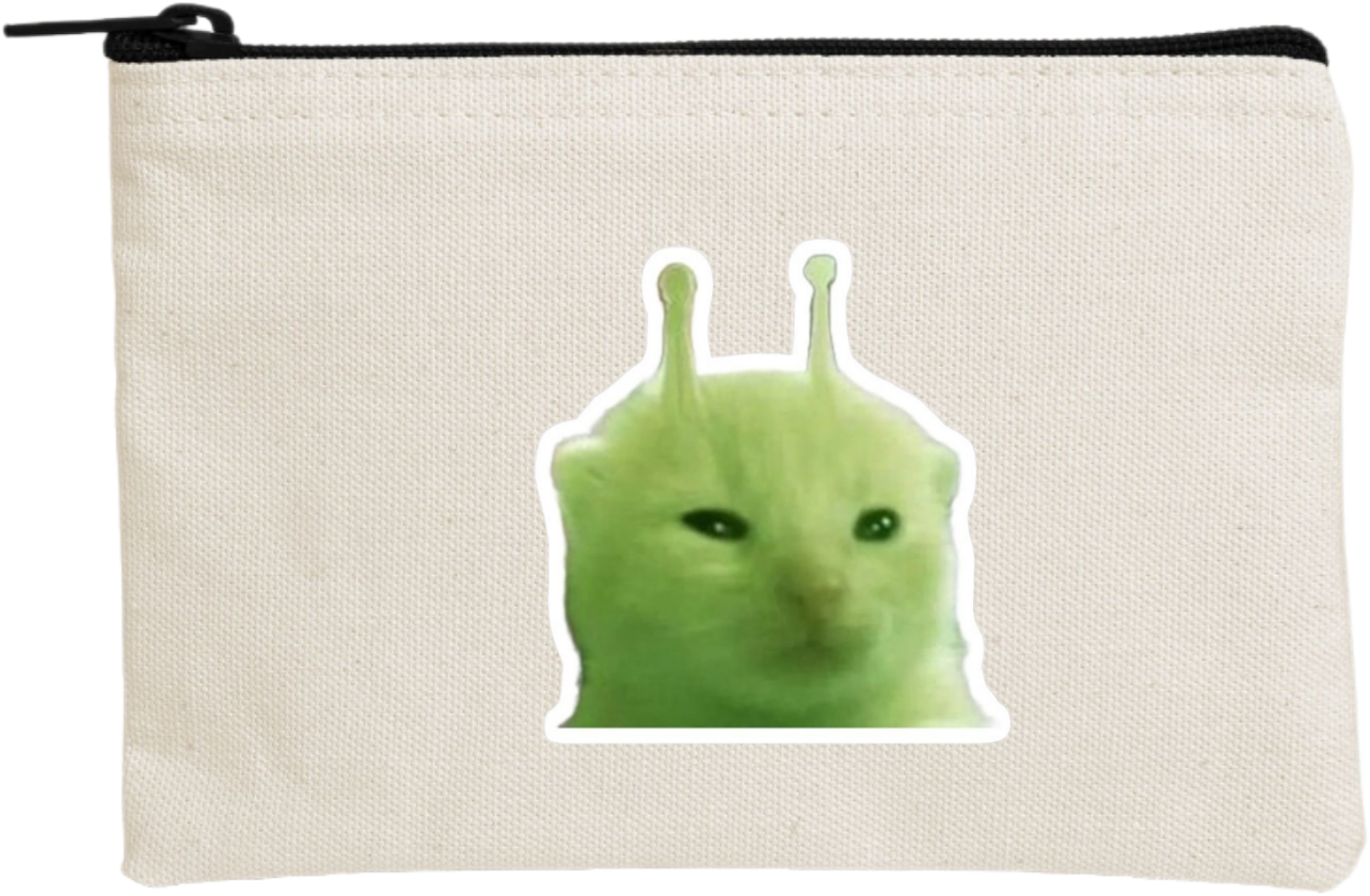 aliens wallet pencil case Beige 1