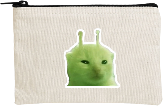 aliens wallet pencil case Beige 1