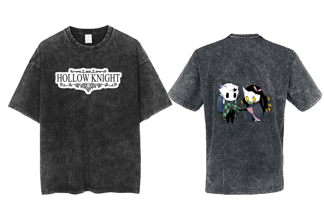 Hollow Knight t- shirt One Size Washed Back 1