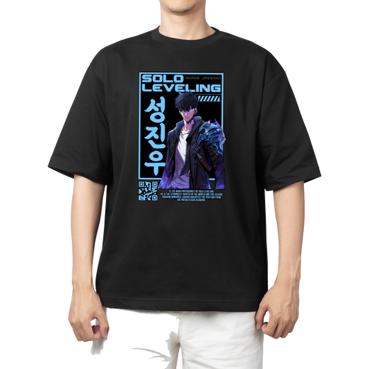 Solo Leveling t- shirt One Size Black 1