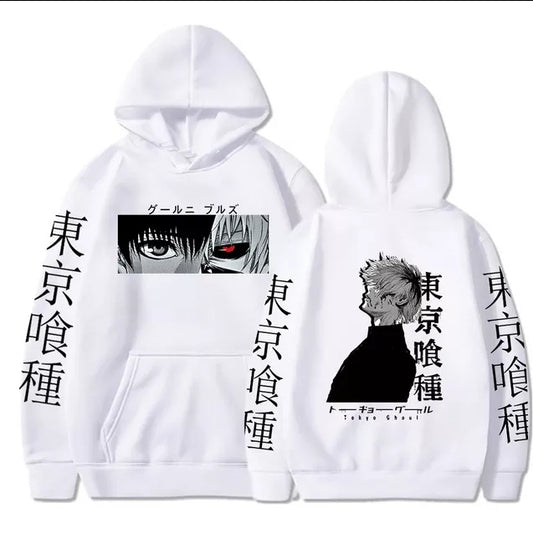 Tokyo ghoul White hoodie 1  R