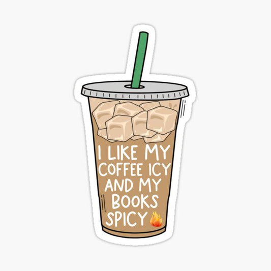 Sticker coffee I LIKE MY COFFEE ICY 1