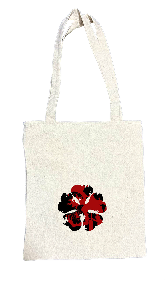 Black clover tote bag beige 1