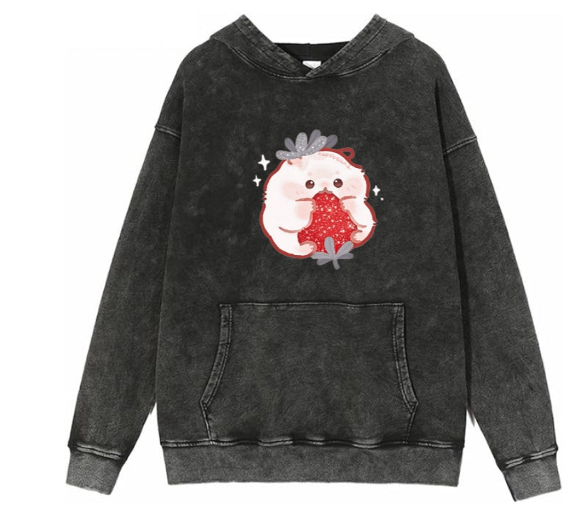 hamster Oversize Hoodie Washed 1