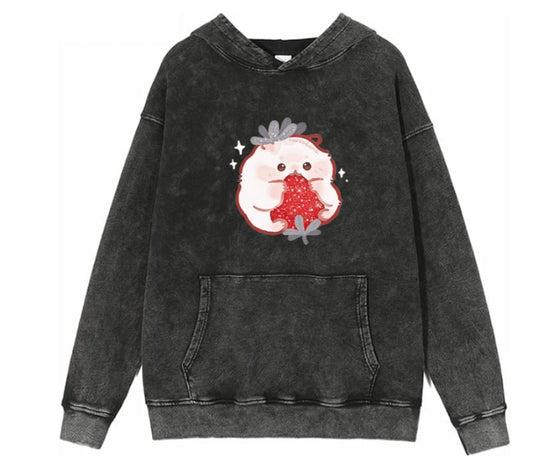 hamster Oversize Hoodie Washed 1