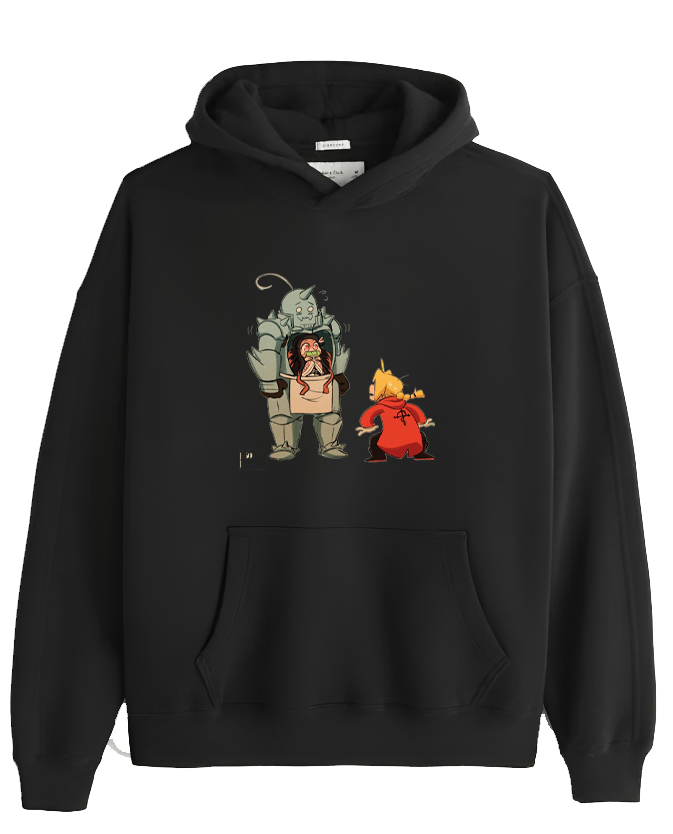 full metal alchamest One Size hoodie Black 1