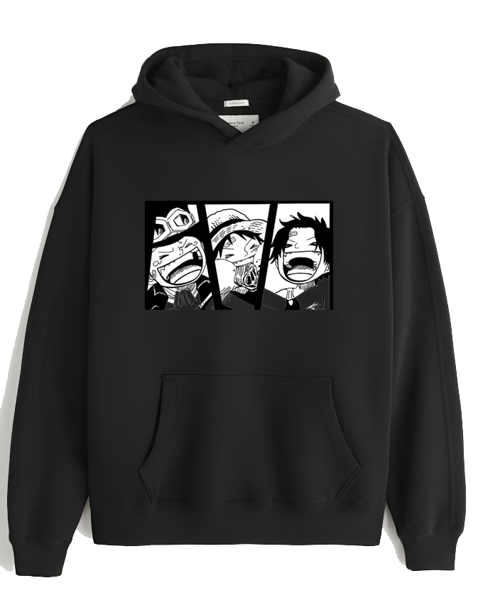 one piece One Size hoodie Black 1