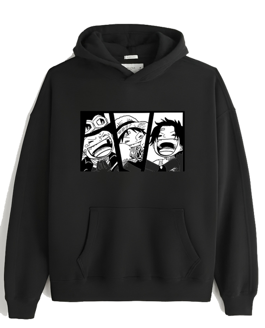 one piece One Size hoodie Black 1