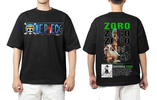 one piece t- shirt One Size Black Back 1