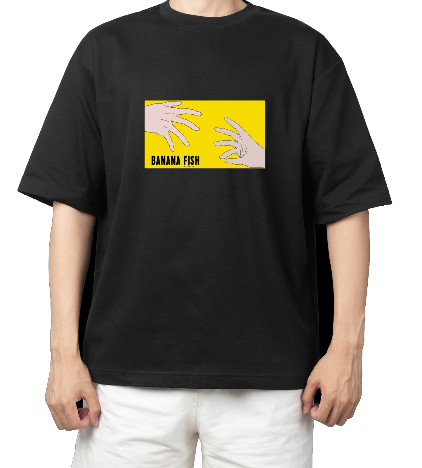 Banana fish t- shirt One Size Black 1