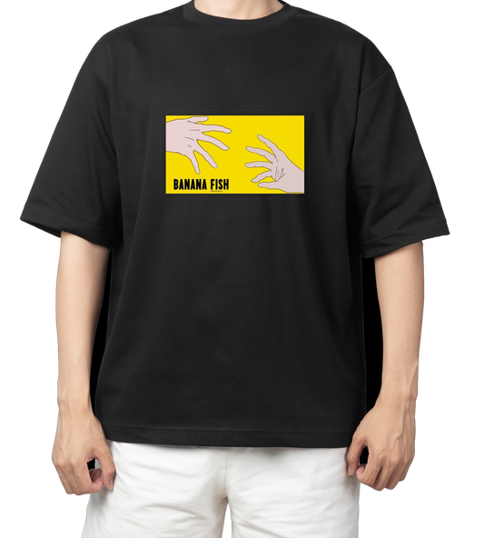 Banana fish t- shirt One Size Black 1