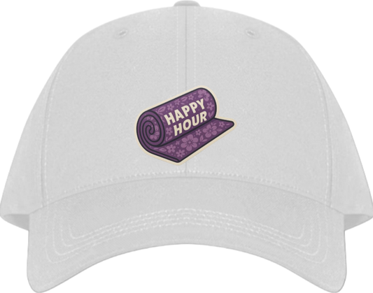workout gym pilates Baseball cap White 1
