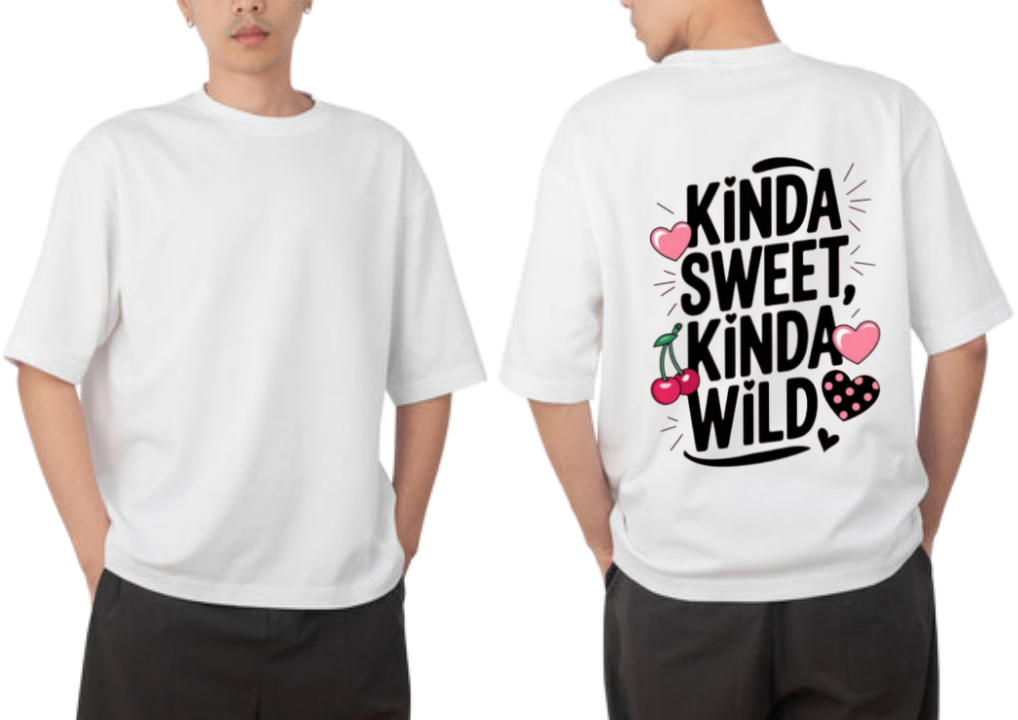 KINDA SWEET, KINDA WILD t- shirt One Size White back 1