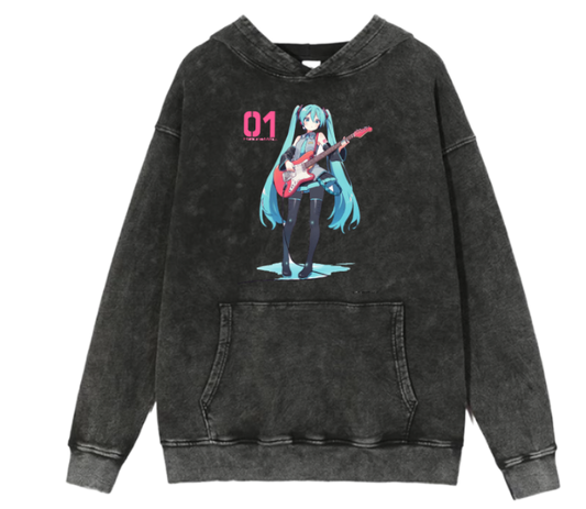 Hatsune Miku One Size hoodie Washed 1