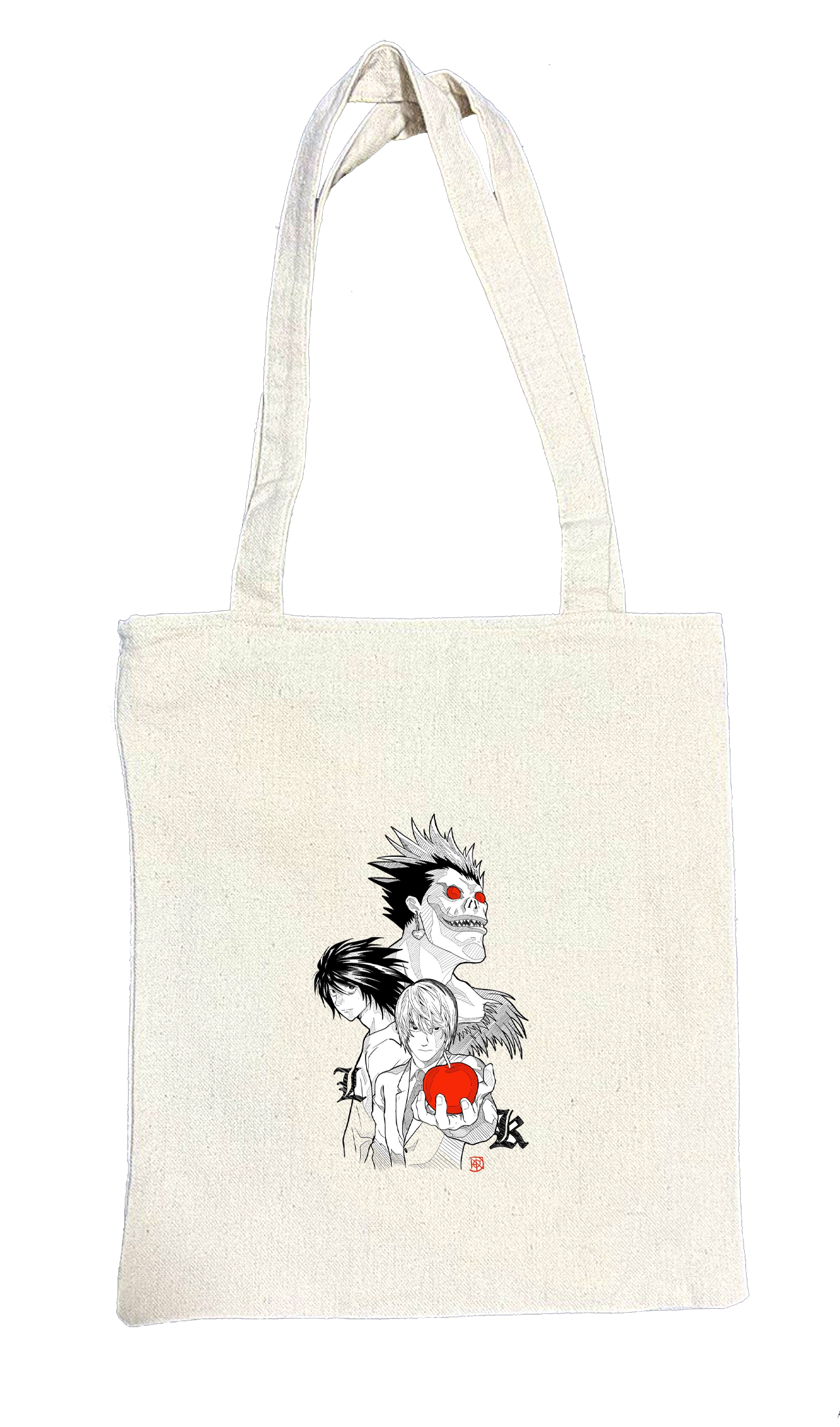 Death note tote bag beige 1