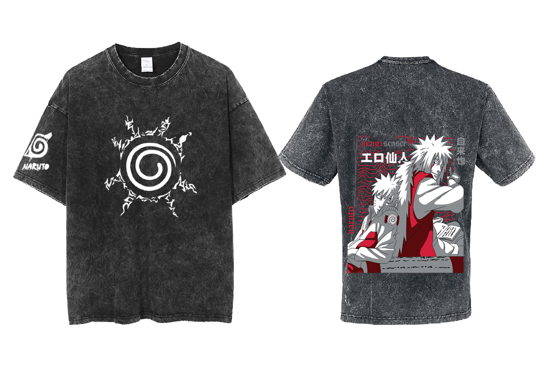 Naruto Shippuden t- shirt One Size Washed Back 1