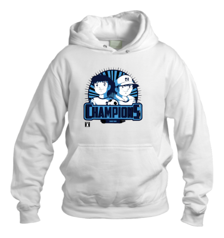 Captain Tsubasa Over Size hoodie White 1