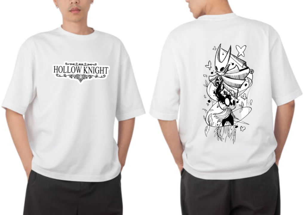 Hollow Knight t- shirt One Size White Back 1