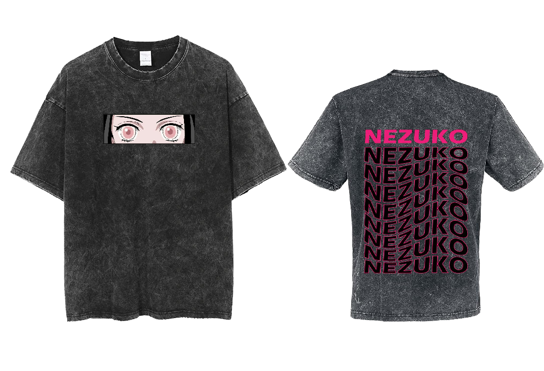 Anime Demon slayer nezuko tanjiro  One Size t- shirt Washed 1