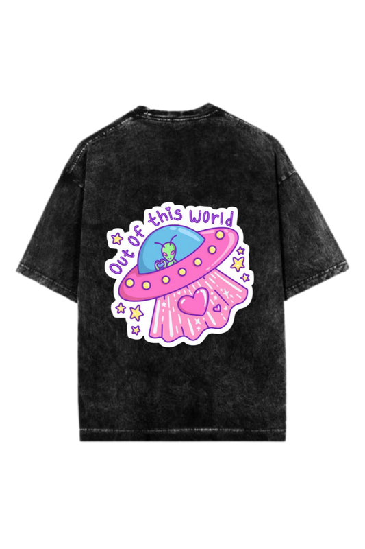 aliens One Size t- shirt Washed Back 1