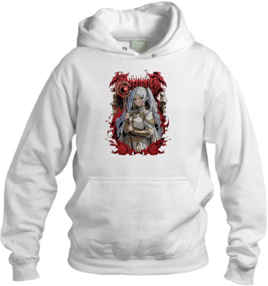 Frieren Beyond Journey's End One Size hoodie White 1