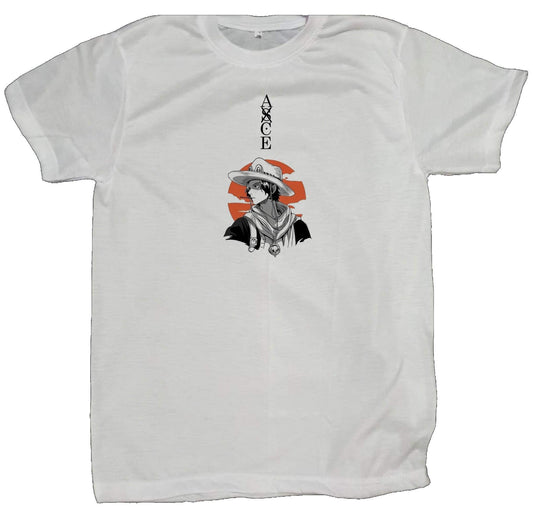 one piece t- shirt fat White 1