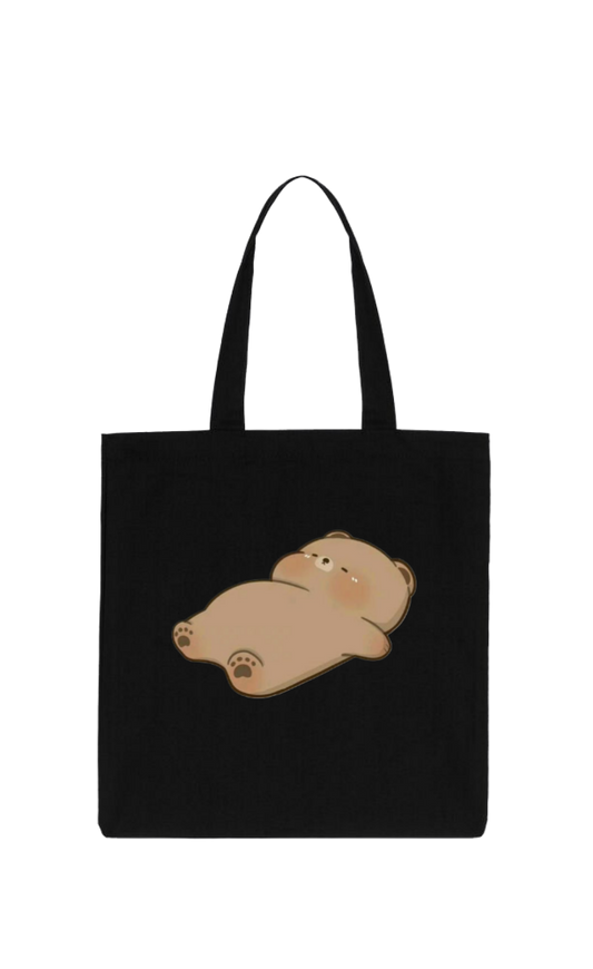 bear tote bag Black 1