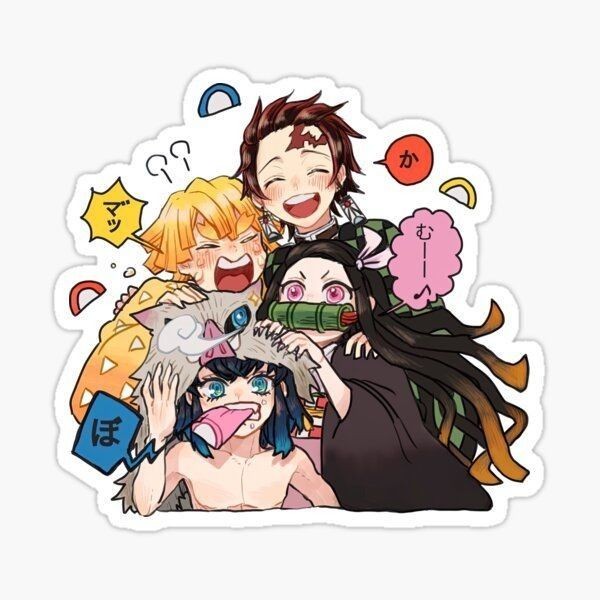 Anime Demon slayer nezuko tanjiro Sticker  1