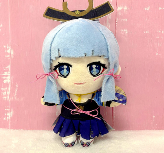 Anime Genshin Impact Plush Doll Toy 20cm Hu Tao Game Cute Soft Stuffed Pillow Kids Gift ( Kamisato Ayaka )