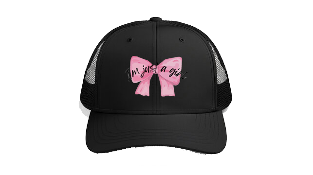 Baseball cap Black I’m just a girl 248