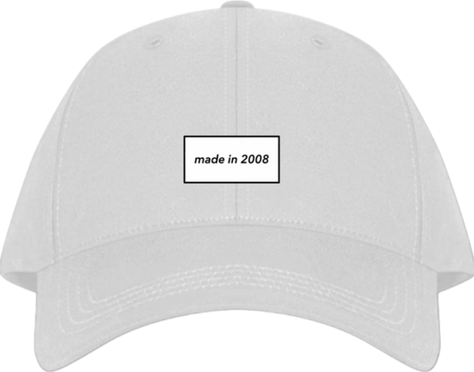 made in 2008 Baseball cap White 206