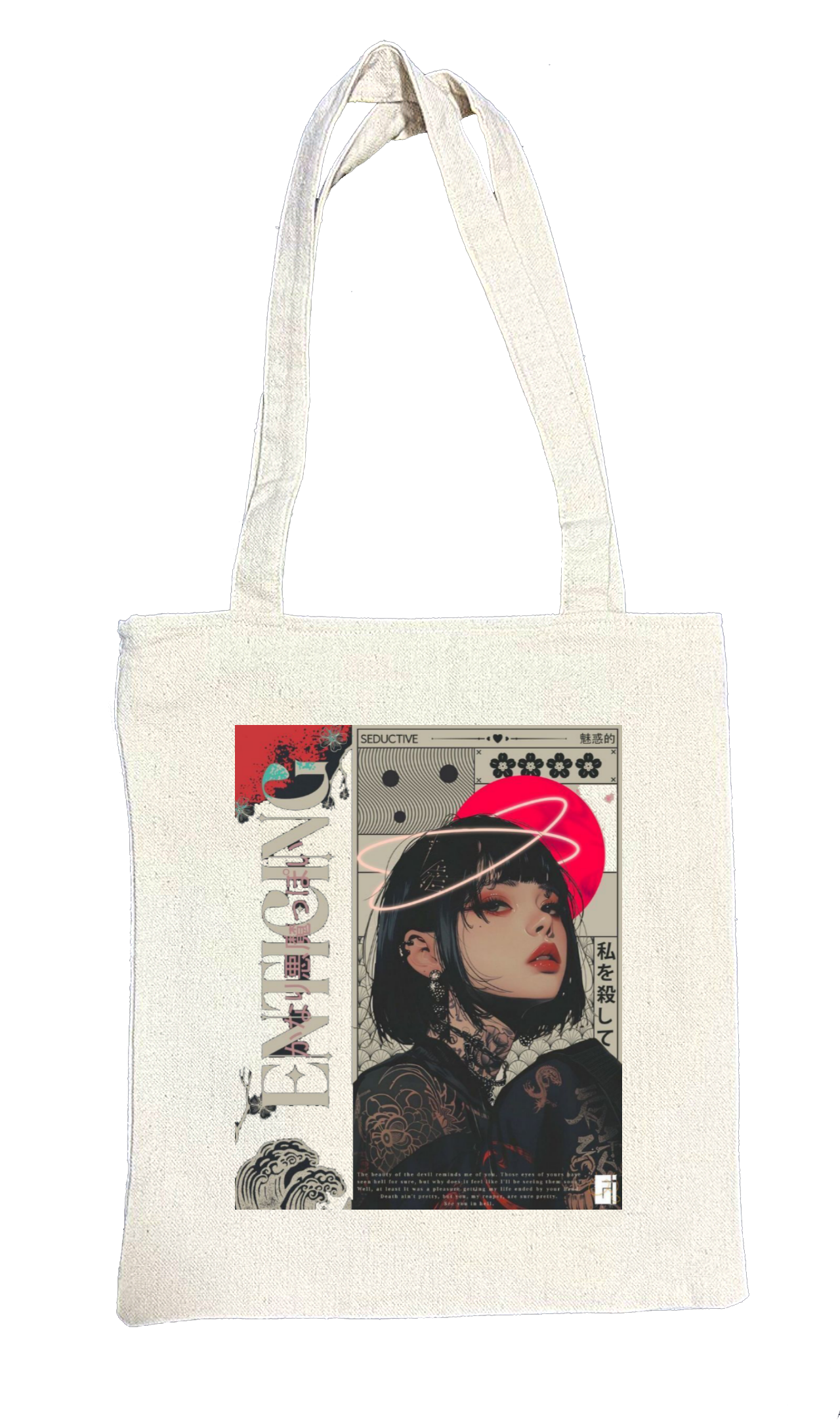 RANDOM ANIME GIRL tote bag Beige 20