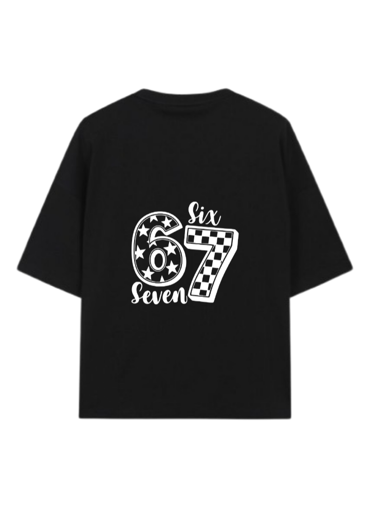 67 designs One Size t- shirt Black Back 19