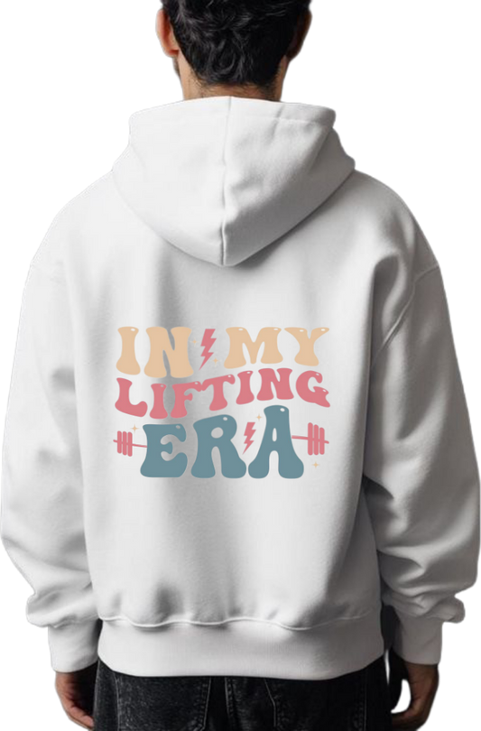 workout gym pilates Oversize Hoodie White Back 20