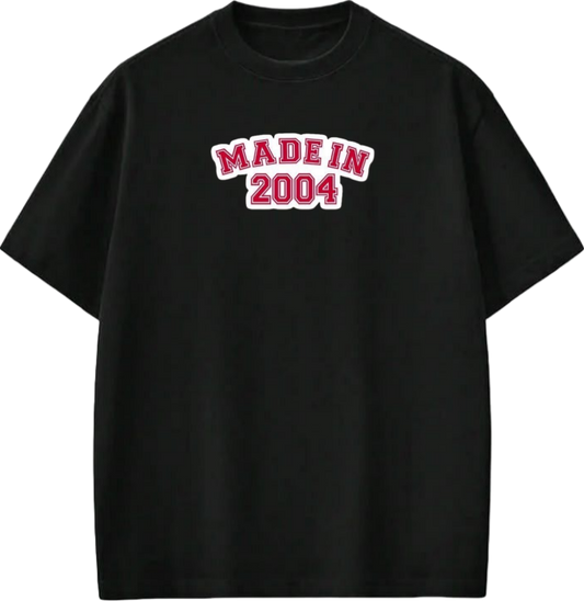 age t- shirt Black  2004