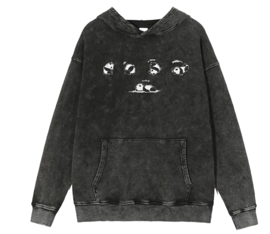 PANDA Oversize Hoodie Washed 20