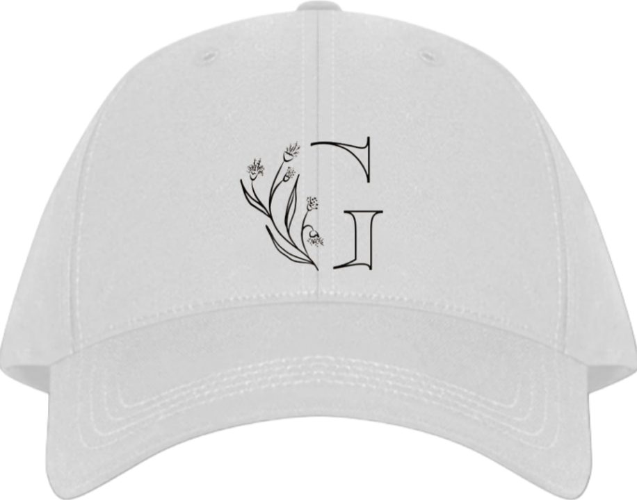 vector letter Baseball cap white G 20