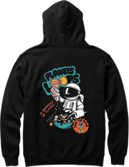 aliens Oversize Hoodie Back Black 26