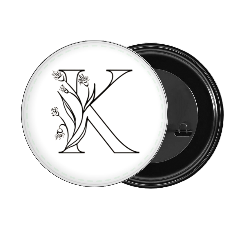 vector letter brooch K 20