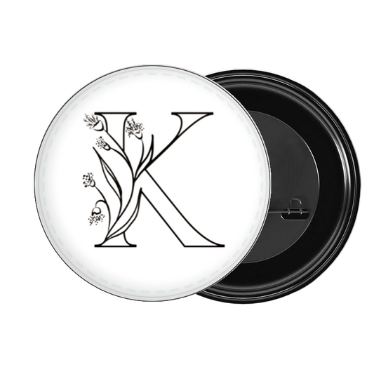 vector letter brooch K 20