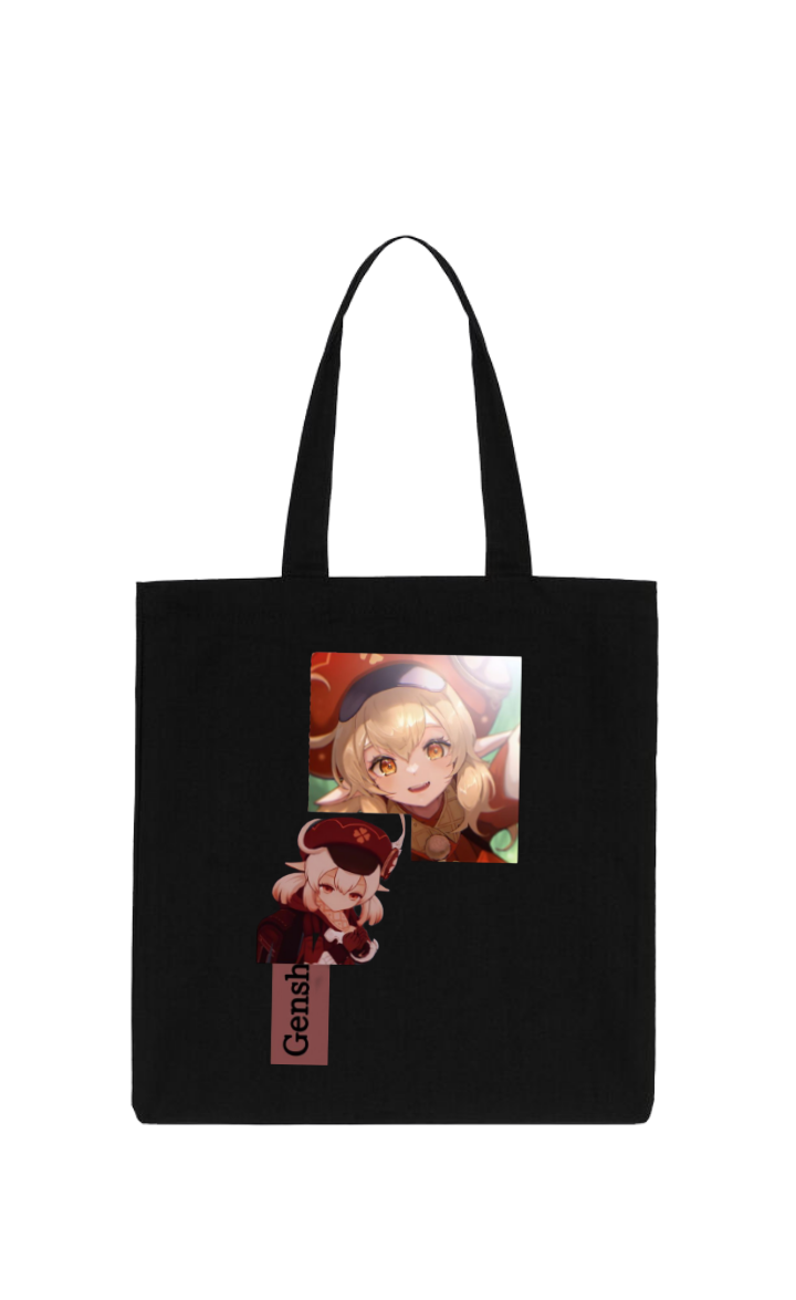 Genshin Impact Klee tote bag Black 20