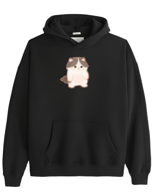 cat Oversize Hoodie Black 20